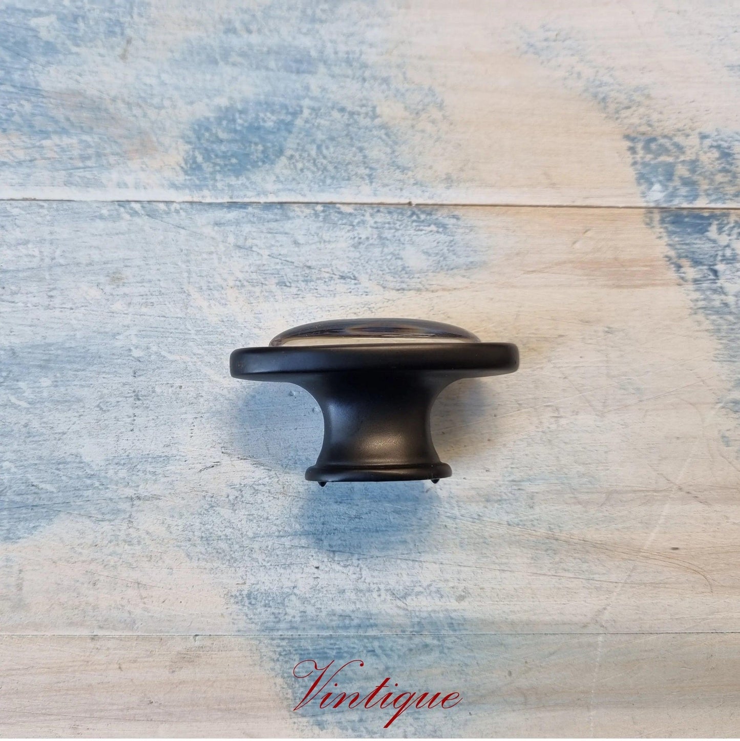 Roma Series Paisley Pattern Black Heavy Duty cabinet Knob 57mm-Vintique Concepts