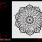 Royal Mandala Pattern Vintage furniture paint stencil 305mm x 305mm-Vintique Concepts