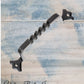 Rustic Black Twisted Wrought Iron/Steel Door handle 187mm long-Vintique Concepts