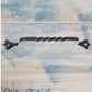 Rustic Black Twisted Wrought Iron/Steel Door handle 187mm long-Vintique Concepts