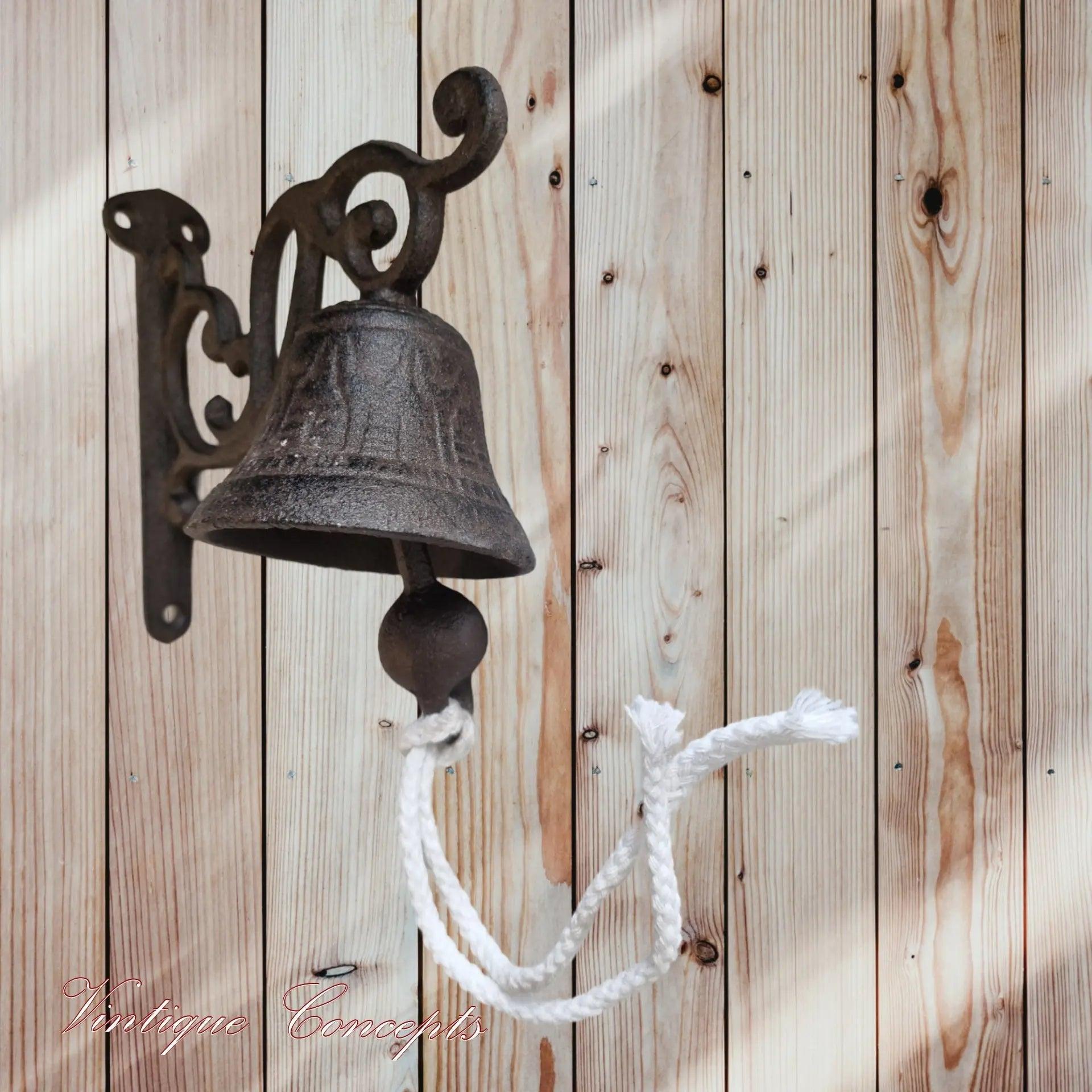 Rustic Cast Iron Door bell-Vintique Concepts