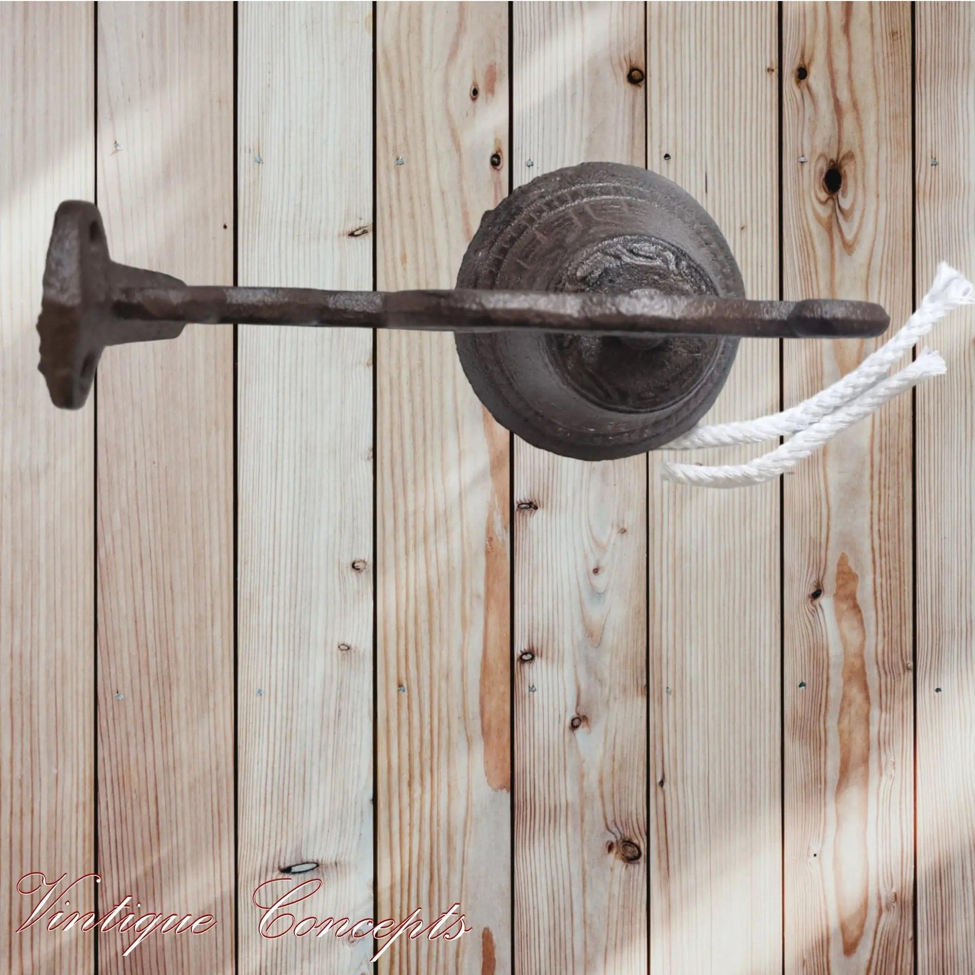 Rustic Cast Iron Door bell-Vintique Concepts