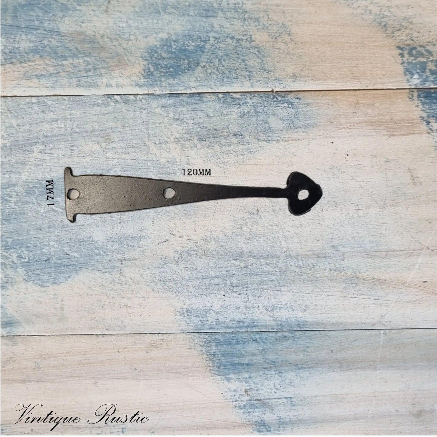 Rustic Decorative Dummy Faux Hinge straps-Small spearhead-Vintique Concepts