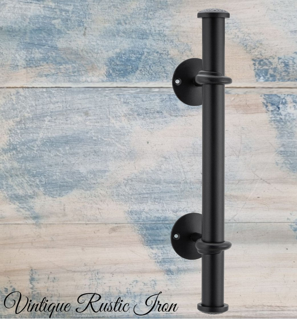 rustic iron barn door handle-Rustic Iron Tubular Barn Door handle 420mm ...