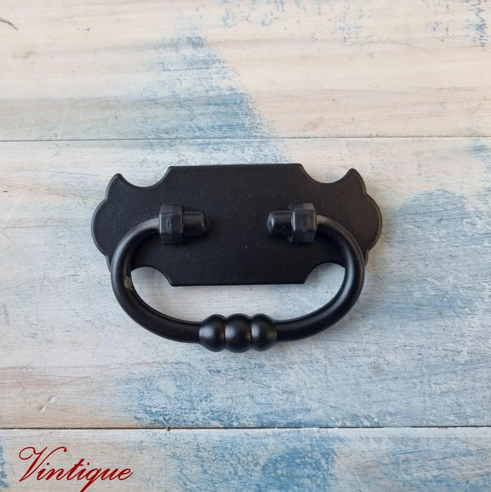 satin black swing bail cabinet drawer handle-Rustic Satin Black swing ...