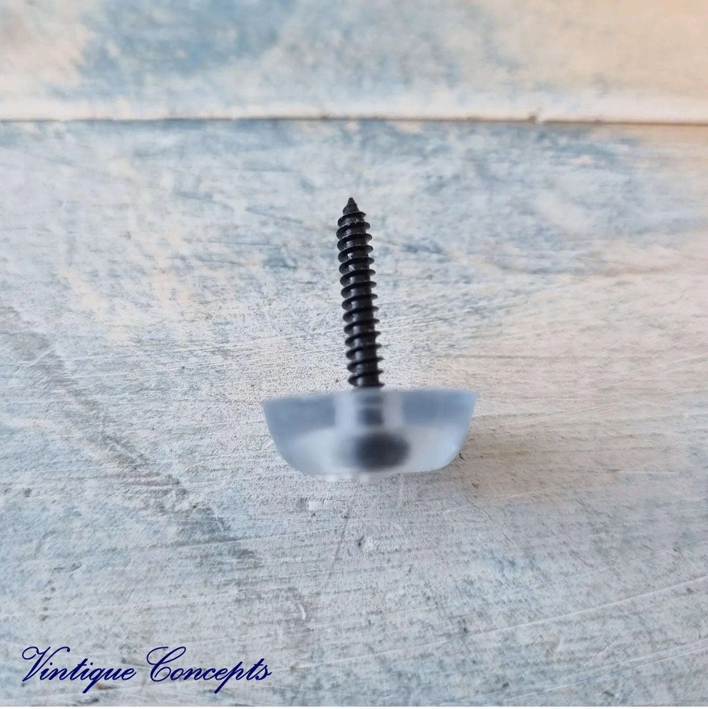 Screw On Silicone Non-Slip Furniture Feet 15mm Dia (Pkt of 4) - Vintique Concepts