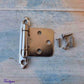 Silver Self-Closing Overlay Hinges 72mm x 46mm-Vintique Concepts