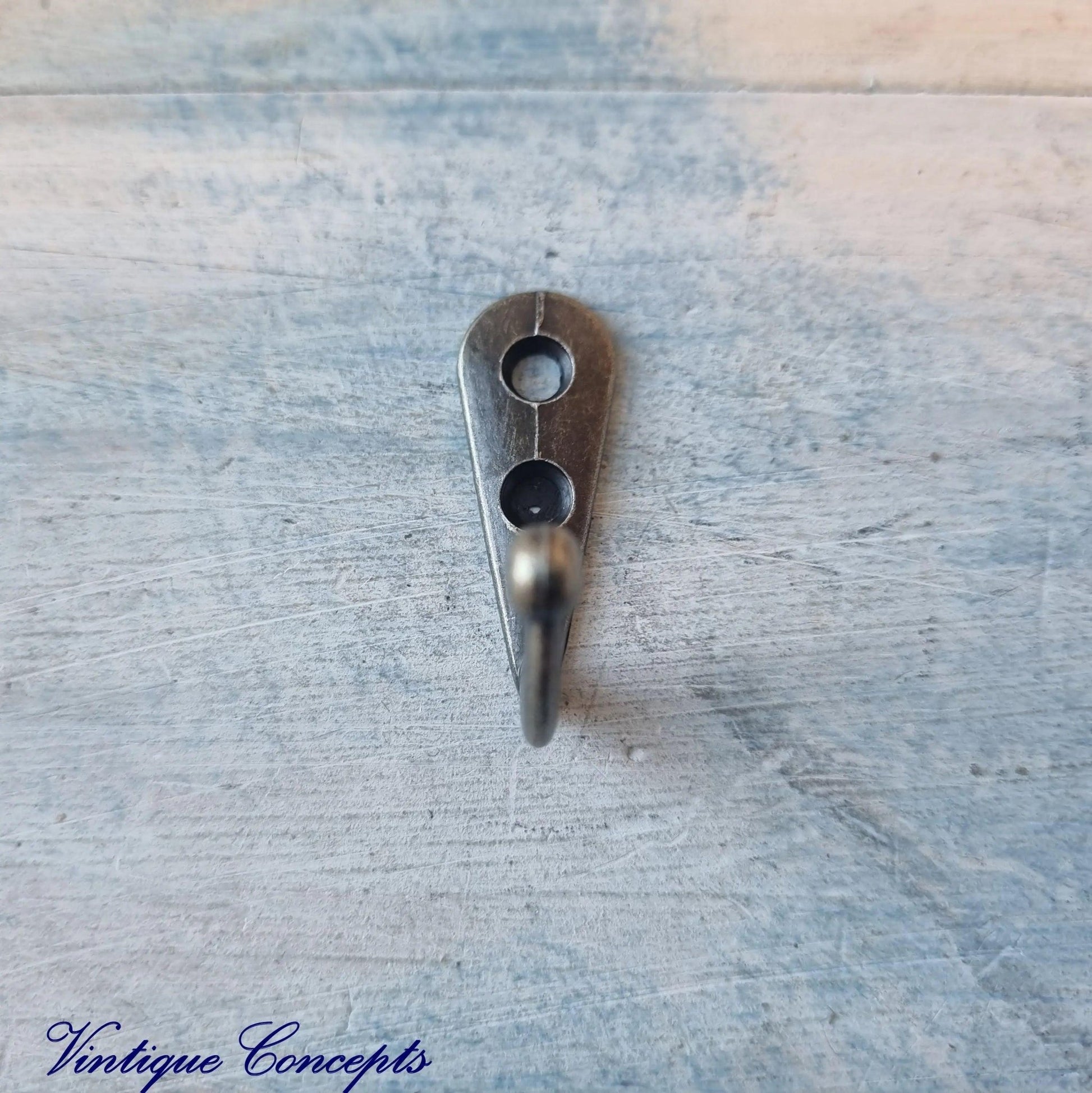 Small bronze single prong Robe hook 31mm x 11mm (20mm High)-Vintique Concepts