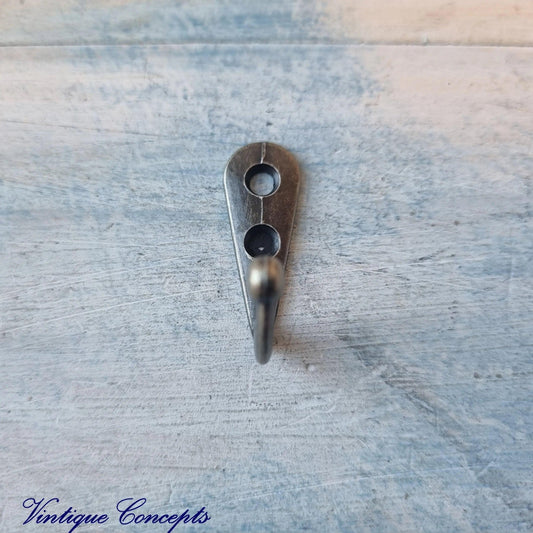 Small bronze single prong Robe hook 31mm x 11mm (20mm High)-Vintique Concepts