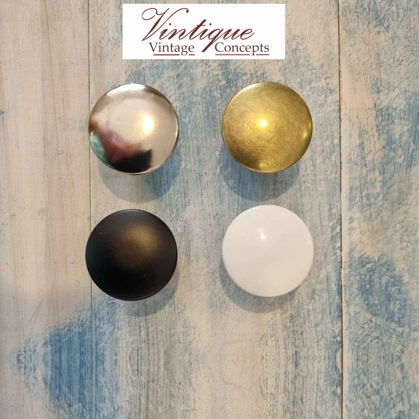 Smooth Alloy Antique Black 30mm  cabinet or drawer Knob