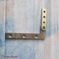 solid antique brass swivel hinge 1 set only-Vintique Concepts