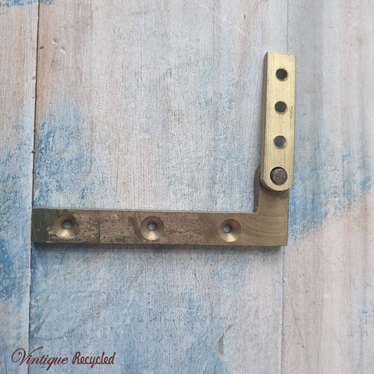 solid antique brass swivel hinge 1 set only-Vintique Concepts