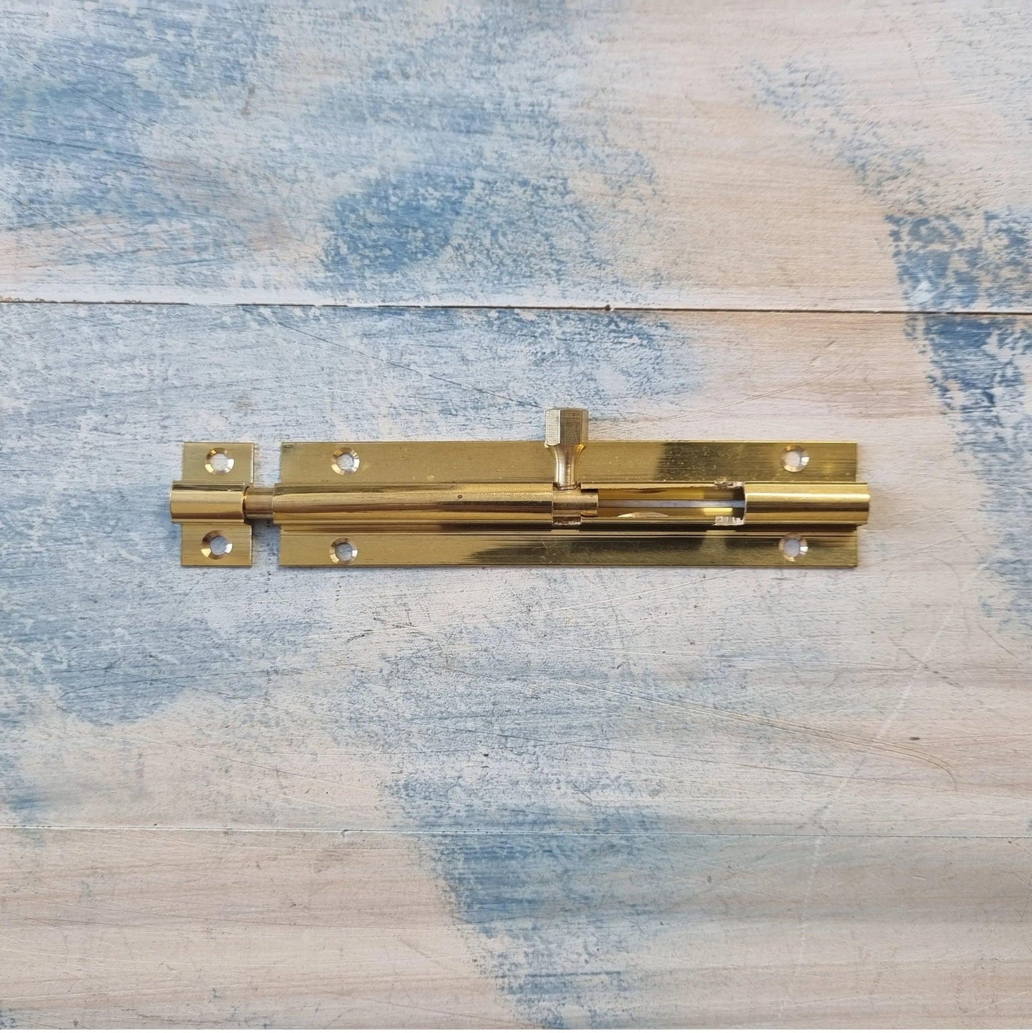 Solid Brass  Sliding Bolt Hardware 100mm long-Vintique Concepts