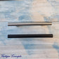 Swedish style Black contempoary Cabinet or drawer handle 150mm-Vintique Concepts