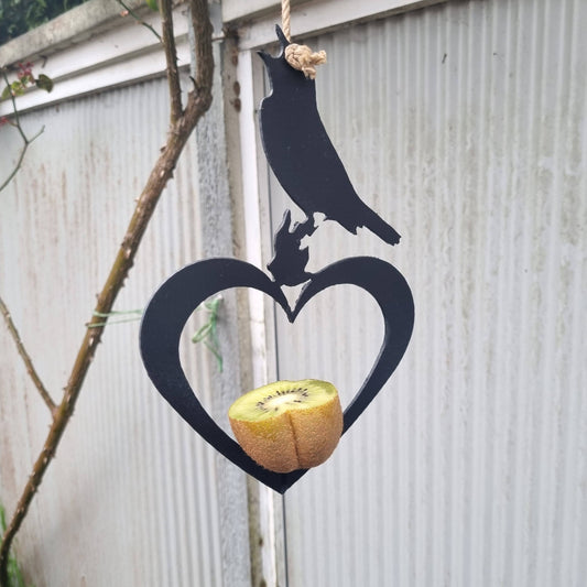 Hanging Metal bird feeder with spike-Vintique Concepts