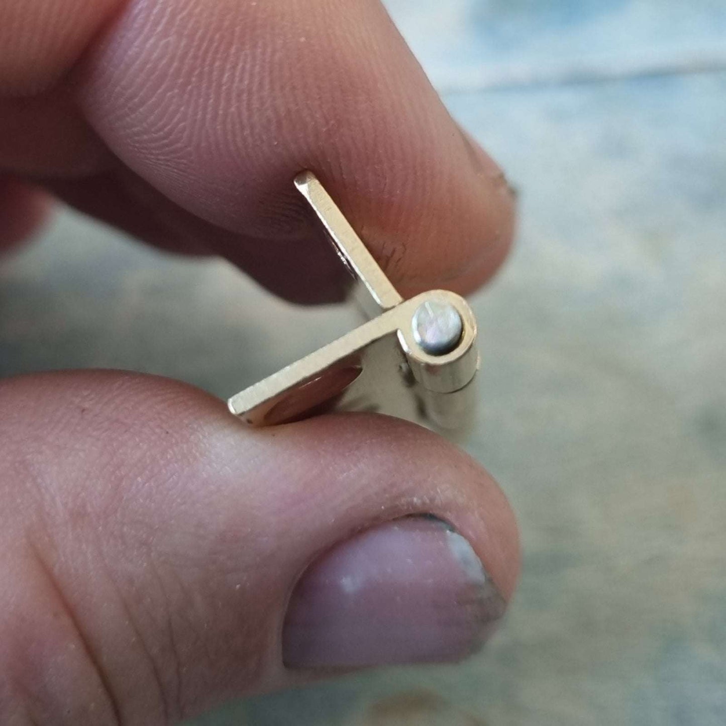 Antique Butt Hinge - Solid Brass Fixed Pin Butt Hinge For Cabinets 38mm High