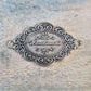 Decorative Hardware - Antique "handmade"tag Silver 42mm X 26mm