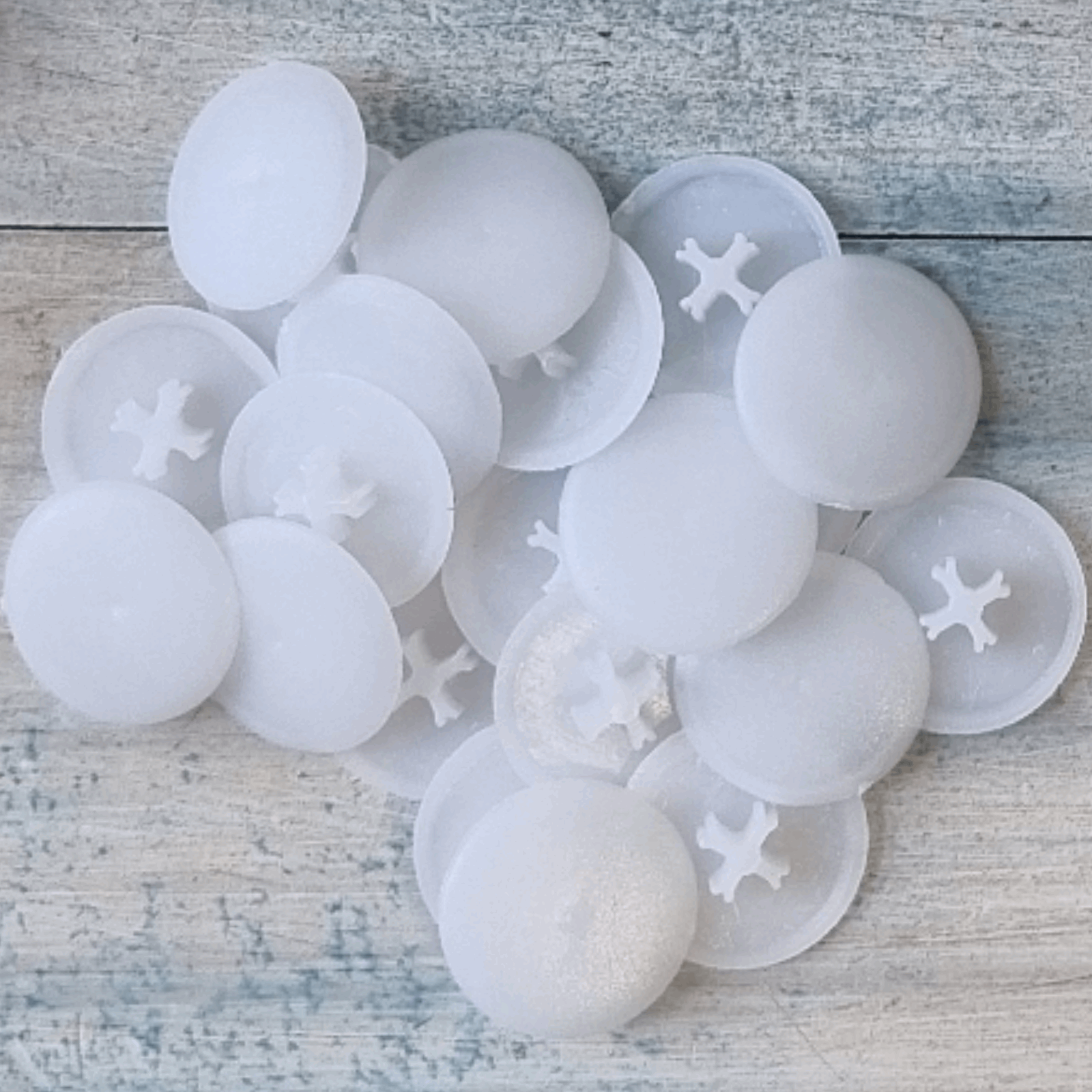 phillipshead plast screw cap protective covers 17mm dia pkt of 20 - Vintique Concepts