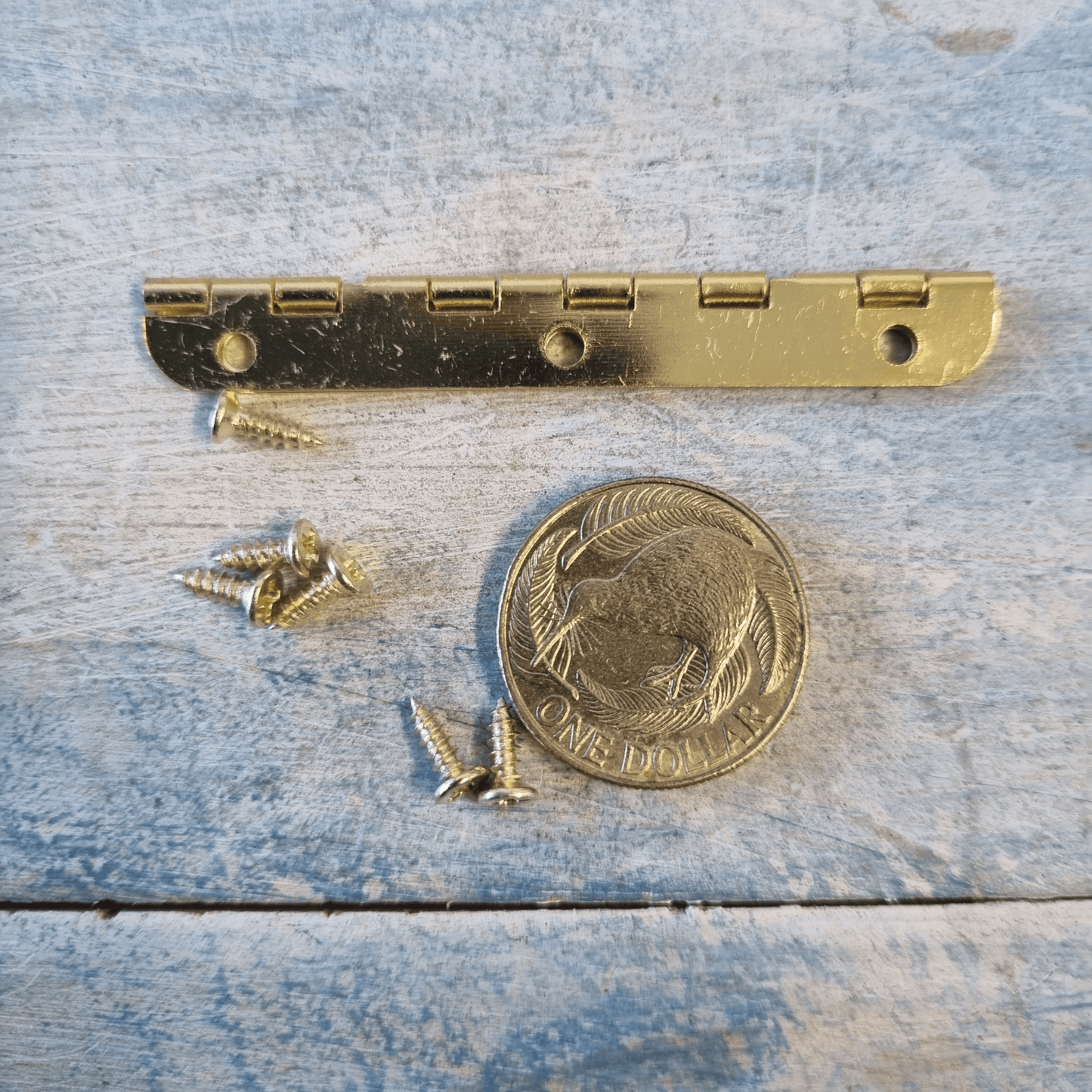 Small piano Gold long hinge 65mm long