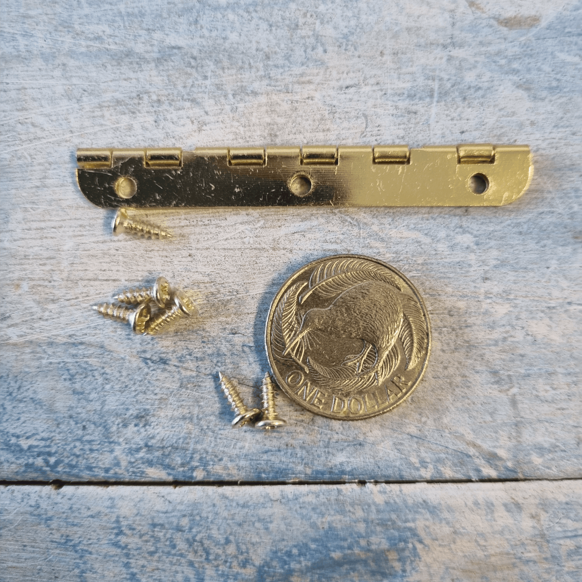 Small piano Gold long hinge 65mm long