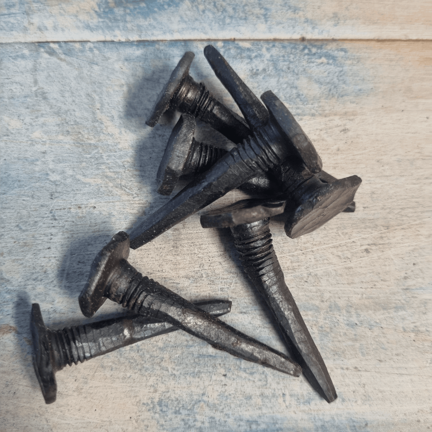 Hand Forged Nails or cleats approx 50mm long-black