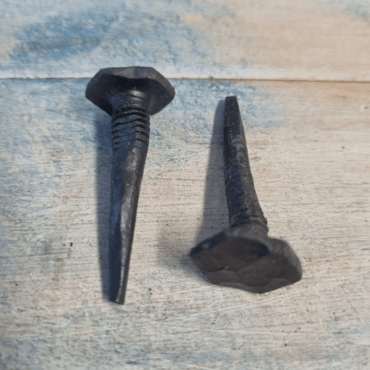 Hand Forged Nails or cleats approx 50mm long-black