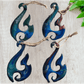 Moana Epoxy Metal Art: Unique Maori Sea Design -small