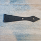Black rustic arrowhead Strap Hinge - 147mm x 25mm