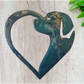 Dog Heart art coated in pourable epoxy 155mm x 151mm