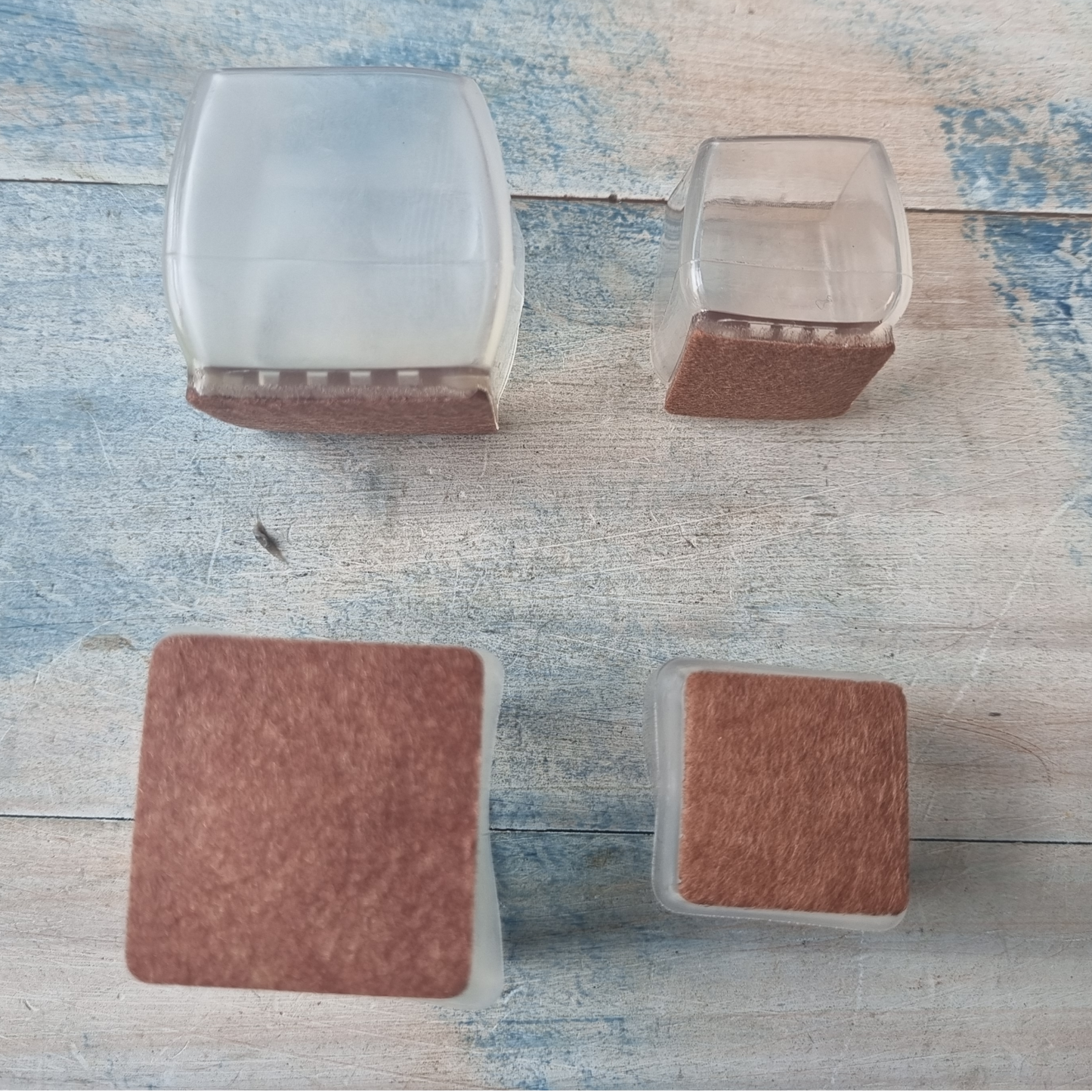 Square Silicone Chair cap with Felt Pad for 22mm -30mm