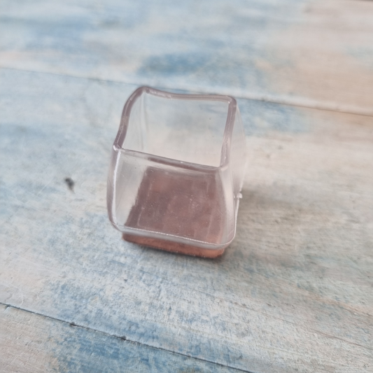 Square Silicone Chair cap with Felt Pad for 22mm -30mm