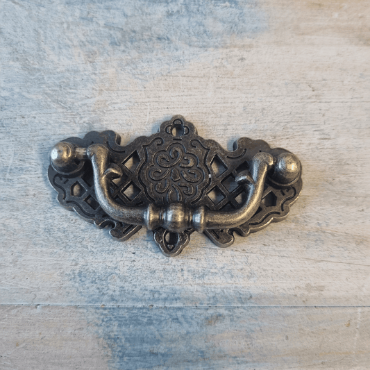 victorian bronze heavy duty swing pail cabinet handle 67mm long