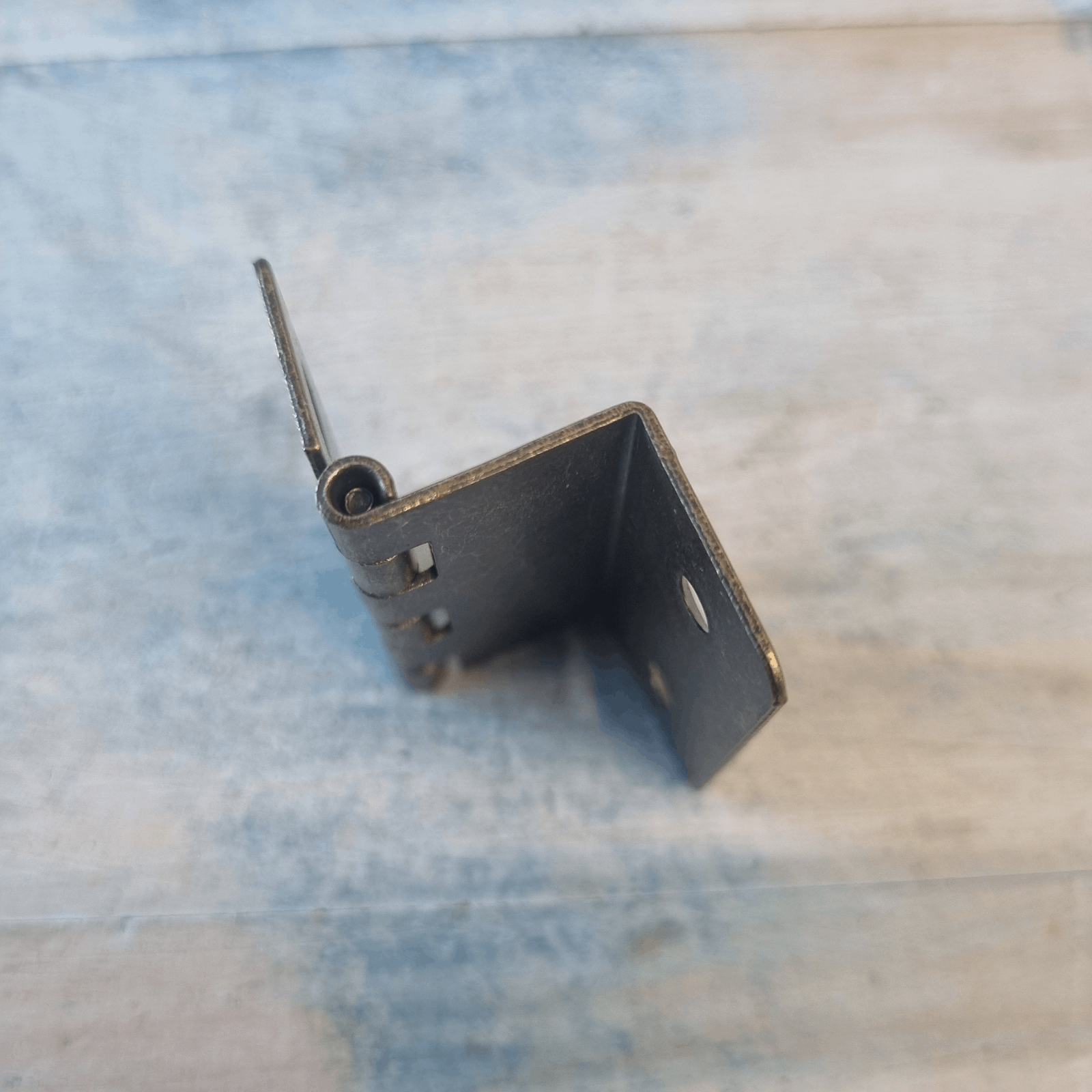 offset cabinet butt hinge-Bronze 40mm long