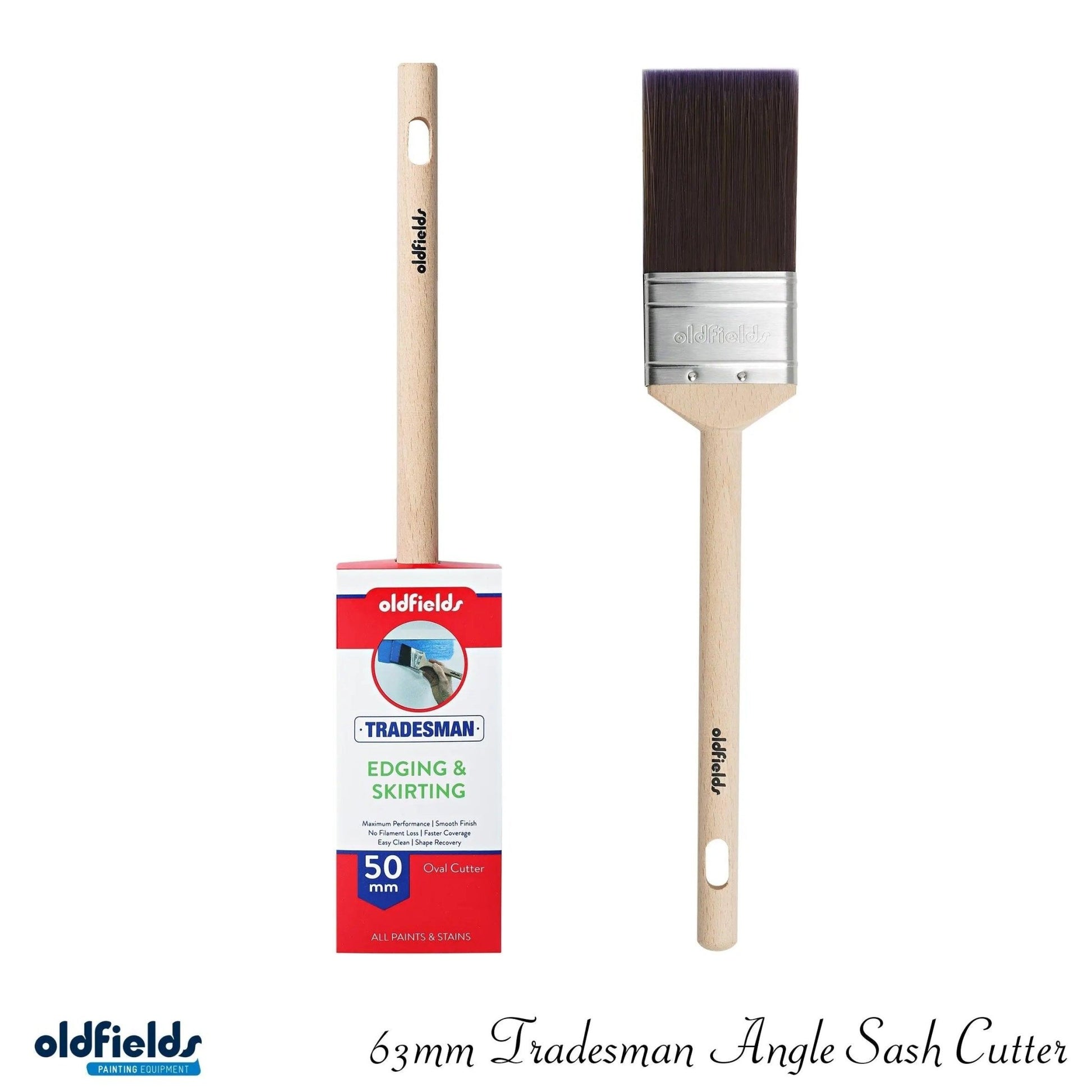 Tradesman Advanced Synthetic Filament Sash & Angle Cutters Paint Brushes from Oldfields-Vintique Concepts