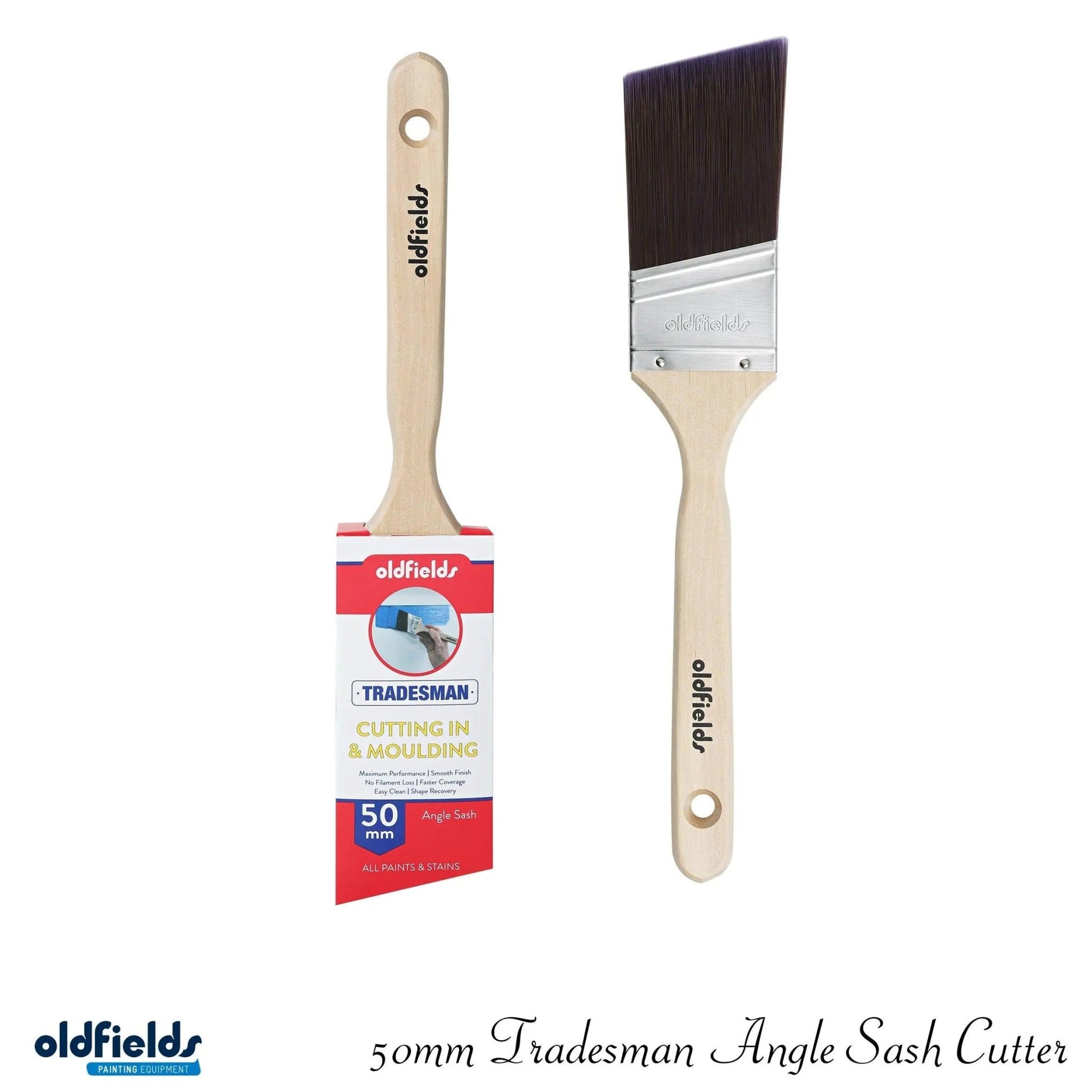 Tradesman Advanced Synthetic Filament Sash & Angle Cutters Paint Brushes from Oldfields-Vintique Concepts