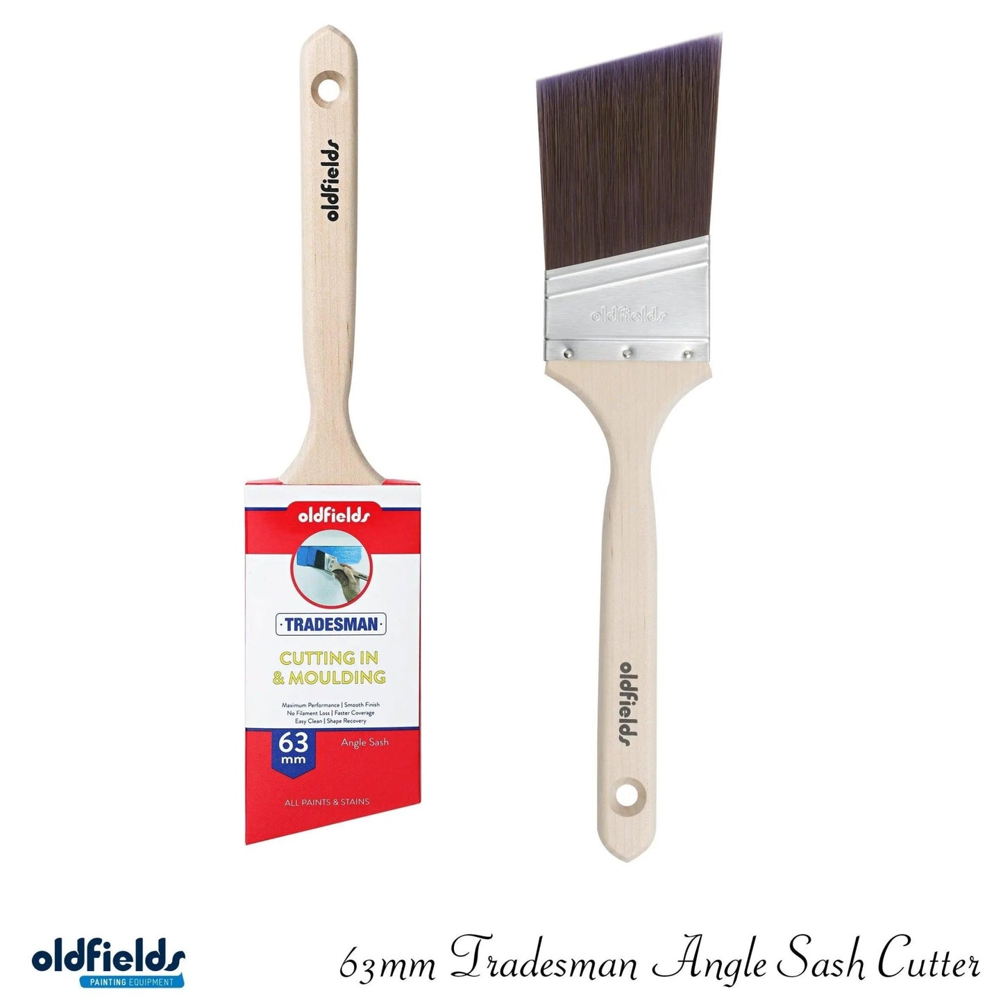 Tradesman Advanced Synthetic Filament Sash & Angle Cutters Paint Brushes from Oldfields-Vintique Concepts