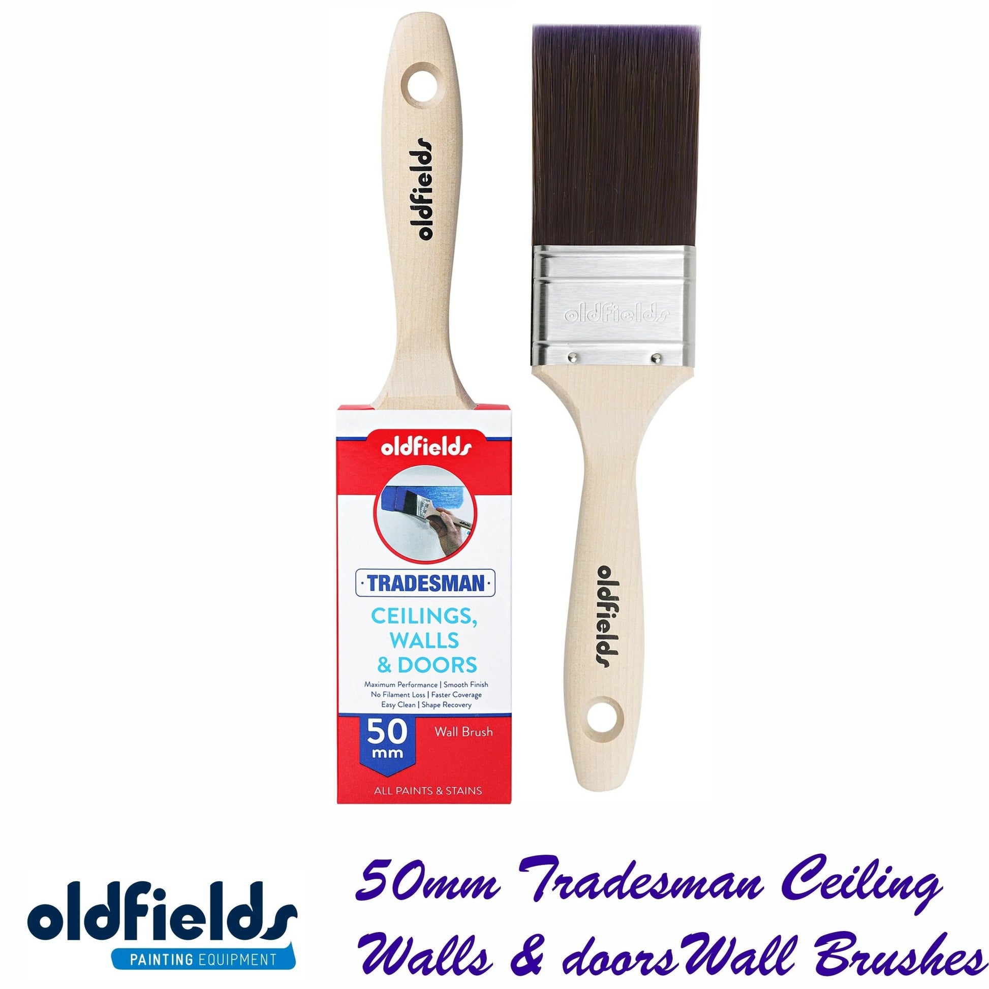Tradesman Advanced Synthetic Filament Wall Paint Brushes from Oldfields-Vintique Concepts