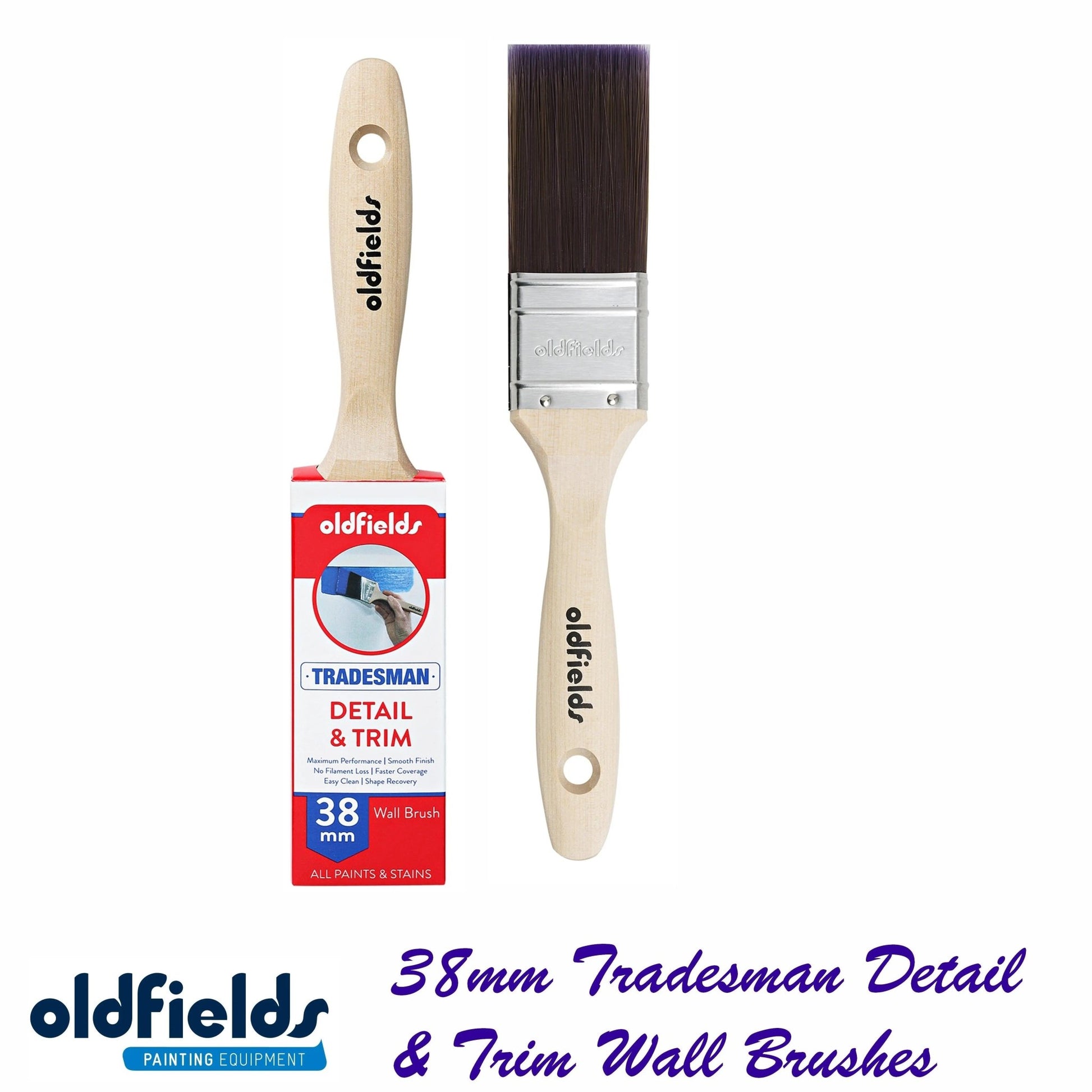 Tradesman Advanced Synthetic Filament Wall Paint Brushes from Oldfields-Vintique Concepts