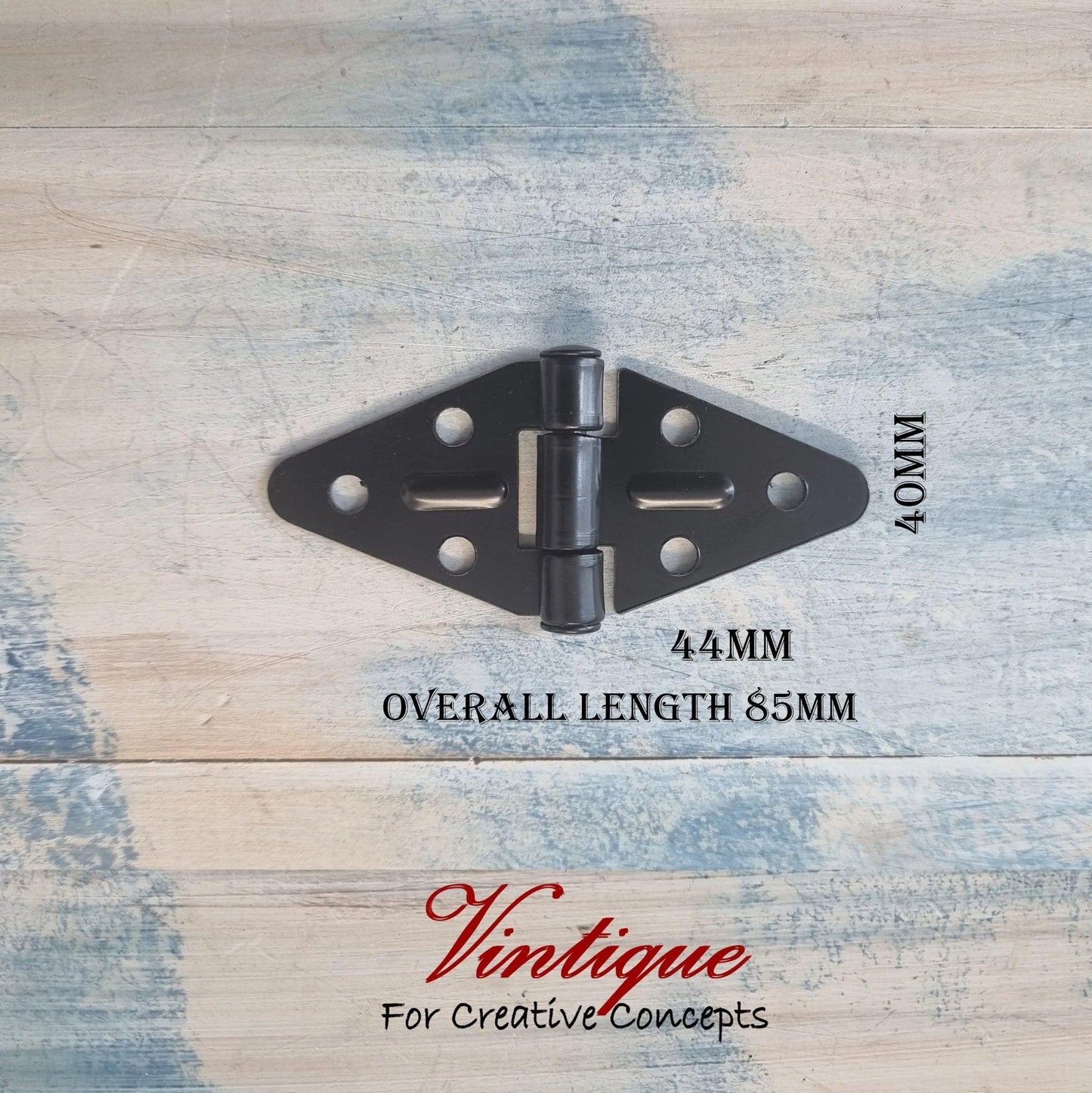 Triangle Black Butt Hinge 40mm high-Vintique Concepts