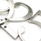 100mm Anodised alloy silver Number -Screw on  (0-9)