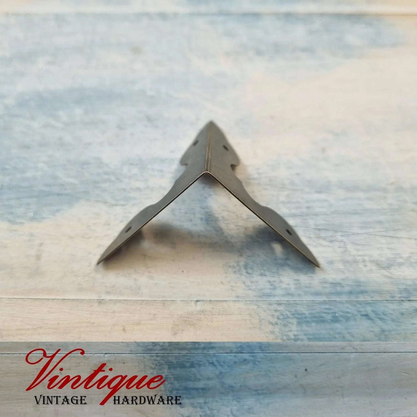 Victorian Metal Corner Furniture Piece - Decorative 33mm x 33mm x 33mm 2 Way Corner Accent - Vintique Concepts