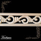 Victorian Swirl "cut-through" carved wood border trim moulding 80mm wide