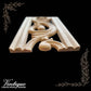 Victorian Swirl "cut-through" carved wood border trim moulding 80mm wide
