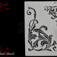 Victorian Swirls (2) Vintage furniture paint stencil (A4 Size)-Vintique Concepts