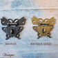 Victorian Wooden Chest Latch Bronze Butterfly, 50mm x 43mm - Vintique Concepts