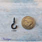 Vintage Black Cup Hooks 6 sizes-Vintique Concepts