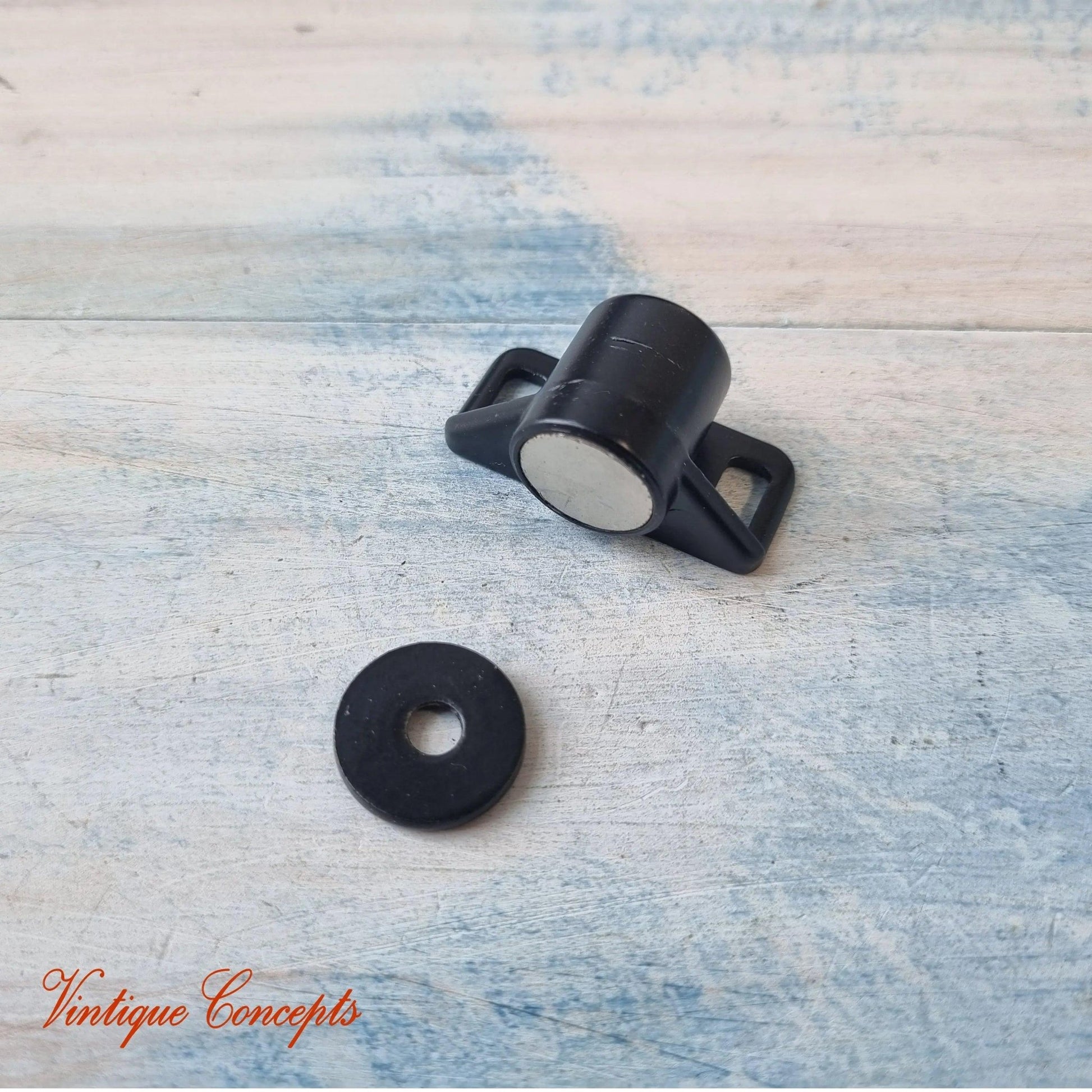 Vintage Black White magnetic cupboard Catch-Vintique Concepts