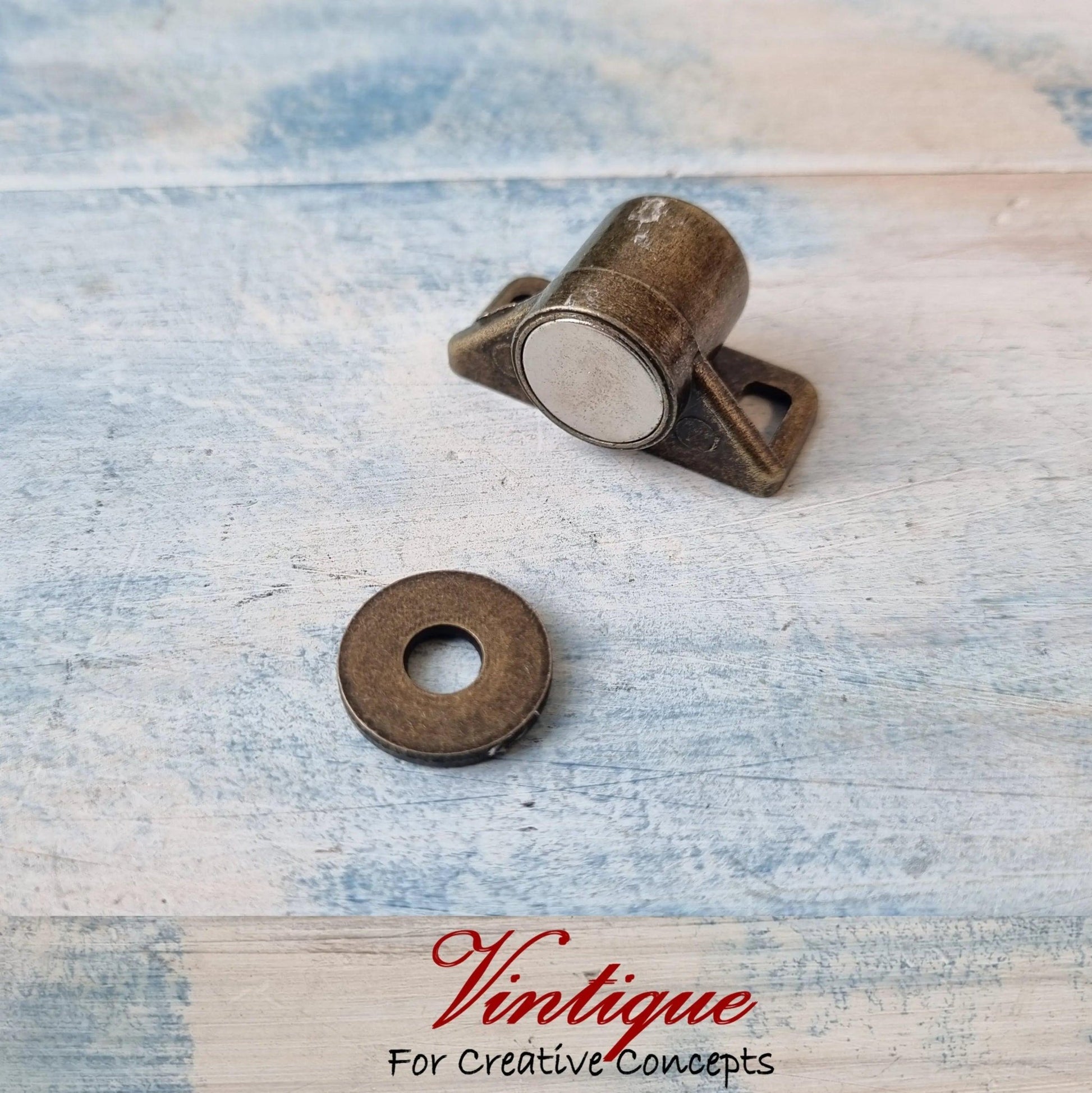 Vintage Bronze magnetic cupboard Catch-Vintique Concepts