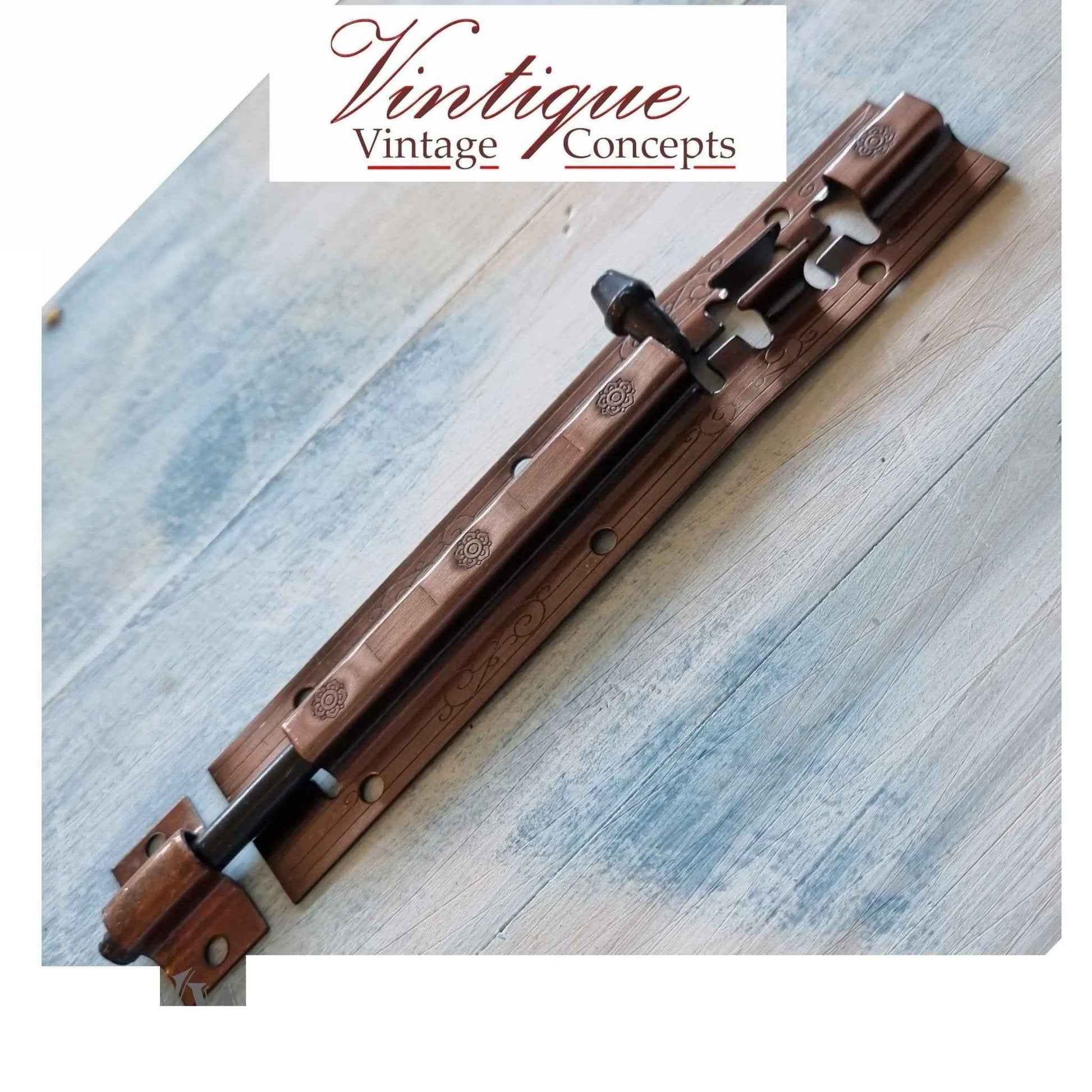 Vintage Bronze Sliding Bolt Hardware 160mm x 30mm
