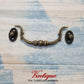 Vintage Delicate swing Antique Bronze drawer Handle Pull 125mm long-Vintique Concepts